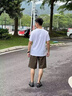 倉石一樹夏季短褲男士褲子男款日系休閑褲寬松時尚潮牌五分褲工裝 咖啡色 XL 曬單實拍圖