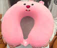 維諾亞LOOPY小海貍U型枕記憶棉回彈超軟宿舍車(chē)用護頸枕露比生日禮物女 海貍U型枕【高回彈記憶棉 可拆洗 曬單實(shí)拍圖