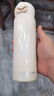 杯具熊（BEDDYBEAR）彈蓋直飲保溫杯316不銹鋼男女便攜水杯車載學(xué)生杯子470ML月牙白 曬單實(shí)拍圖
