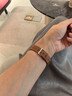 非凡皮匠適用于華為gt6表帶GT5/4/3表帶真皮watch5/4pro手表腕帶男女通用高級感皮革新款精致手表鏈 淺棕色（小蠻腰女款） GT 6/5/4 系列-(41表盤(pán))女款-銀色表扣 曬單實(shí)拍圖