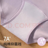 帕蘭朵高腰內(nèi)褲女士純棉7A級(jí)抑菌加長(zhǎng)內(nèi)襠大碼包臀三角短褲3條裝 L 曬單實(shí)拍圖