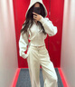 lululemon丨Plush Fleece 女士拉絨可拆卸連帽夾克 LW3HOKS 骨白 XS /4 曬單實(shí)拍圖