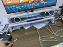 漫步者花再Halo PixelBar深淵字幕歌詞音響電腦桌面音箱 自定義屏幕長條有線音箱藍牙6.0RGB燈效 破曉白 曬單實拍圖