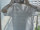 MEDM25SS基礎(chǔ)刺繡T恤男女同款美式嘻哈休閑打底衫春秋寬松上衣潮 白色 M 曬單實(shí)拍圖