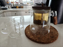 山點水泡茶壺家用茶水分離器玻璃內(nèi)膽茶具飄逸杯650ml+迷雅杯2只 曬單實拍圖