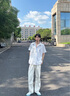衣品天成【100%棉】2025春夏男士休閑褲純色通勤直筒褲男裝寬松百搭褲子男 曬單實拍圖