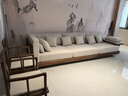 吉贈(zèng)新中式宋代美學(xué)實(shí)木沙發(fā)茶幾組合客廳家用辦公室接待沙發(fā)2025新款 3.2米沙發(fā)+貴妃椅+1.2米茶幾+2椅 曬單實(shí)拍圖