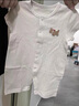 湯尼倍兒嬰兒純棉短袖連體衣夏季薄款衣服新生兒外出爬服男女寶寶哈衣 卡其色 /可愛小狗 73cm 曬單實拍圖