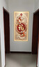 佐羅曼新中式玄關(guān)裝飾畫(huà)九魚(yú)圖正對(duì)門入戶走廊過(guò)道壁畫(huà)豎版掛畫(huà)掛墻壁 福氣到來(lái)A 80*160 鋁合金+晶瓷（不帶燈） 曬單實(shí)拍圖