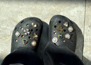 卡駱馳（crocs）經(jīng)典云朵系列經(jīng)典閃耀云朵Clog女黑色洞洞鞋涼鞋 38 黑色 曬單實(shí)拍圖