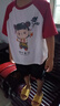 哪吒衣服男童夏季套裝2025帥氣兒童衣服T恤褲子男孩兩件套3-6歲潮 紅色 薄款 120 cm 曬單實(shí)拍圖