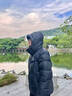 駱駝火山PRO鵝絨服情侶款面包服2025新款鵝絨速暖羽絨服連帽防風(fēng)外套 幻影黑 L 曬單實(shí)拍圖
