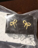 周大生黃金耳飾女足金蝴蝶結(jié)計(jì)價(jià)耳釘送女友生日禮物1.17g 曬單實(shí)拍圖