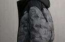 波司登（BOSIDENG）羽絨服藝術(shù)家聯(lián)名新國標(biāo)90絨女短款潮酷涂鴉連帽休閑外套 巖灰礁海9BF6 S 160/84A 體重約110-130斤 曬單實拍圖