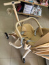 semmook遛娃神器嬰兒推車0-6歲用折疊可坐可躺帶減震雙向高景觀溜娃車 香檳金皮蓬【雙餐盤(pán)】 曬單實(shí)拍圖