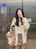 蕓蕁衛(wèi)衣女2025新款-韓系學(xué)院風(fēng)奶杏色連帽衛(wèi)衣女秋冬寬松加絨加厚開 杏色-薄款版【80%客戶選擇】 S 建議65-80斤 曬單實(shí)拍圖