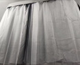德雙曼u型雙滑軌道大學(xué)生宿舍床簾蚊帳一體式上下鋪強遮光窗簾寢室用簾 淺灰色+帳紗+簾【U型伸縮支架】 曬單實(shí)拍圖