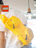 LEGO樂高胸包兒童斜挎包休閑包戶外單肩包輕積木ins 黃 20207 禮物 曬單實拍圖