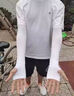 栢啟歆冰袖防曬袖套女夏季冰袖男士手袖開車防紫外線冰絲袖套新款 白色男女通用【獨(dú)立包裝】 曬單實(shí)拍圖