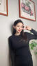 夢(mèng)特嬌莫代爾棉打底衫女薄款內衣修身內搭純色圓領(lǐng)長(cháng)袖上衣春秋款 曬單實(shí)拍圖