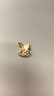 周大福 杏福相擁優(yōu)雅銀杏黃金吊墜(工費120)約1.85g EOF74 曬單實拍圖