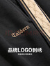 卡賓（CABBEEN）【寬松舒適】老花織帶休閑短褲男2024年夏季新款運動五分衛(wèi)褲 煤黑色01 2XL (185) 54 曬單實拍圖