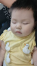 優(yōu)奇女寶寶無(wú)袖包屁裙套裝夏季女童分體套裝薄款女寶上衣褲子兩件套 曬單實(shí)拍圖