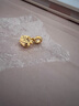 周大福鎖愿小鼻嘎荷花鎖包足金黃金吊墜(工費280)約0.95g F236623七夕 曬單實拍圖