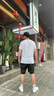 BOSS博斯【防曬T恤】男士夏季徽標印花常規(guī)版型棉質平紋針織短袖T恤 100-白色 L 曬單實拍圖