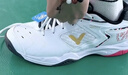 威克多（VICTOR）勝利羽毛球鞋龍運(yùn)動(dòng)鞋P9200TD巭-亮白/深青玉灰 亮白/深青 44碼 曬單實(shí)拍圖