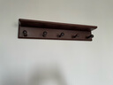 簡(jiǎn)韻（JianYun）北美黑胡桃木實(shí)木一字板試衣間長(zhǎng)排衣帽掛鉤門后墻上置物架掛衣架 黑胡桃掛衣架-60厘米【帶安裝】 曬單實(shí)拍圖