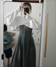 奇沛兒（QIPEIER）遮陽立領(lǐng)高檔防曬披肩帶袖洋氣冰絲防曬衣服女新款時尚外搭小個子 白色 均碼 曬單實拍圖