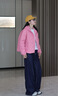 波司登2025新款女短款90絨連帽時尚輕暖羽絨服B250135316 子黛粉1738 M 165/88A 體重約125-140斤 曬單實(shí)拍圖