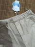 茵曼2025夏裝新款九分褲哈羅褲通勤橡筋腰蘿卜褲 卡其色 27 曬單實(shí)拍圖
