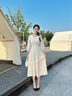 Lily Wei【煙雨遙】法式V口高級(jí)感單鞋女氣質(zhì)珍珠小跟鞋大碼情人節(jié)禮物 黑色【方跟】 36 曬單實(shí)拍圖