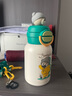 杯具熊（BEDDYBEAR）正品開口笑雙飲兒童保溫杯大容量吸管水杯上學(xué)保溫壺 開口笑雙飲保溫杯-愜意C熊 600ml 曬單實(shí)拍圖