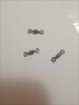TLXT特大號(hào)八字環(huán)別針連接器8字環(huán)臺(tái)釣魚(yú)主線連接轉(zhuǎn)環(huán)配件垂釣魚(yú)用品 黑色轉(zhuǎn)環(huán) (50枚裝) 大號(hào)-2號(hào) (拉力50斤) 曬單實(shí)拍圖