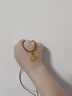 夢(mèng)金園七夕情人節(jié)禮物  時(shí)尚飾品吊墜 古法寶相花開鏤空鑲嵌莫桑石掛墜 中板-凈金重約8g克重多退少補(bǔ) 曬單實(shí)拍圖