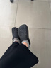 卡洛馳crocs 新款云朵洞洞鞋女士厚底休閑涼鞋卡駱戶外沙灘鞋增高女夏季 云朵黑色 37 (230mm) M5 曬單實(shí)拍圖