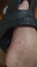 特步（XTEP）運(yùn)動(dòng)拖鞋男洞洞鞋男夏季涼拖鞋外穿厚底涼鞋男 A043 正黑色 44-45 曬單實(shí)拍圖
