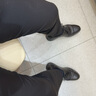 京東京造桑蠶絲休閑褲男夏季薄款冰爽西褲男直筒寬松商務(wù)黑31 曬單實(shí)拍圖