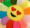 亓元七彩太陽(yáng)花坐墊笑臉花向日葵靠墊抱枕毛絨玩具布娃娃生日禮物女孩 七彩太陽(yáng)花-色色表情 38cm*38cm 含枕芯 曬單實(shí)拍圖