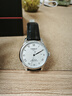 天梭（TISSOT）力洛克機(jī)械男表瑞表 白盤(pán)黑色皮帶 曬單實(shí)拍圖
