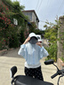溪谷幽幽防曬衣女夏季新款防紫外線(xiàn)防曬服騎開(kāi)車(chē)透氣薄款防曬外套開(kāi)衫上衣 【手套款】藍色 鏡片款 帽檐可拆 均碼 曬單實(shí)拍圖
