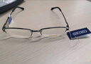 精工(SEIKO)眼鏡框男款半框鈦材商務(wù)休閑遠近視眼鏡架H01120 158 54mm深藍色 曬單實(shí)拍圖