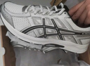 亞瑟士ASICS網(wǎng)面跑鞋百搭男鞋緩震運動鞋透氣跑步鞋 GEL-CONTEND 4 白色/銀色 42.5 曬單實拍圖