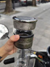 點(diǎn)盛純鈦茶水雙層玻璃杯男女士茶水分離泡茶杯2025新款耐高溫水杯泡茶 禮盒包裝-鈦晶藍(lán)400ml送杯套杯刷 曬單實(shí)拍圖