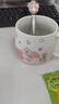 貝瑟斯馬克杯 陶瓷杯帶蓋喝水杯子咖啡杯櫻花浮雕泡茶杯辦公家用杯子 曬單實拍圖