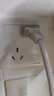 施耐德電氣 10A四孔插座 86型雙聯(lián)二極帶保護門(mén)電源插座面板 睿意系列 白色 曬單實(shí)拍圖