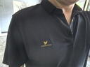 報喜鳥短袖POLO衫男裝【涼感匹馬棉】2025夏季新款商務(wù)休閑POLO衫衣服男 曜石黑 L -48(175/96) 曬單實拍圖